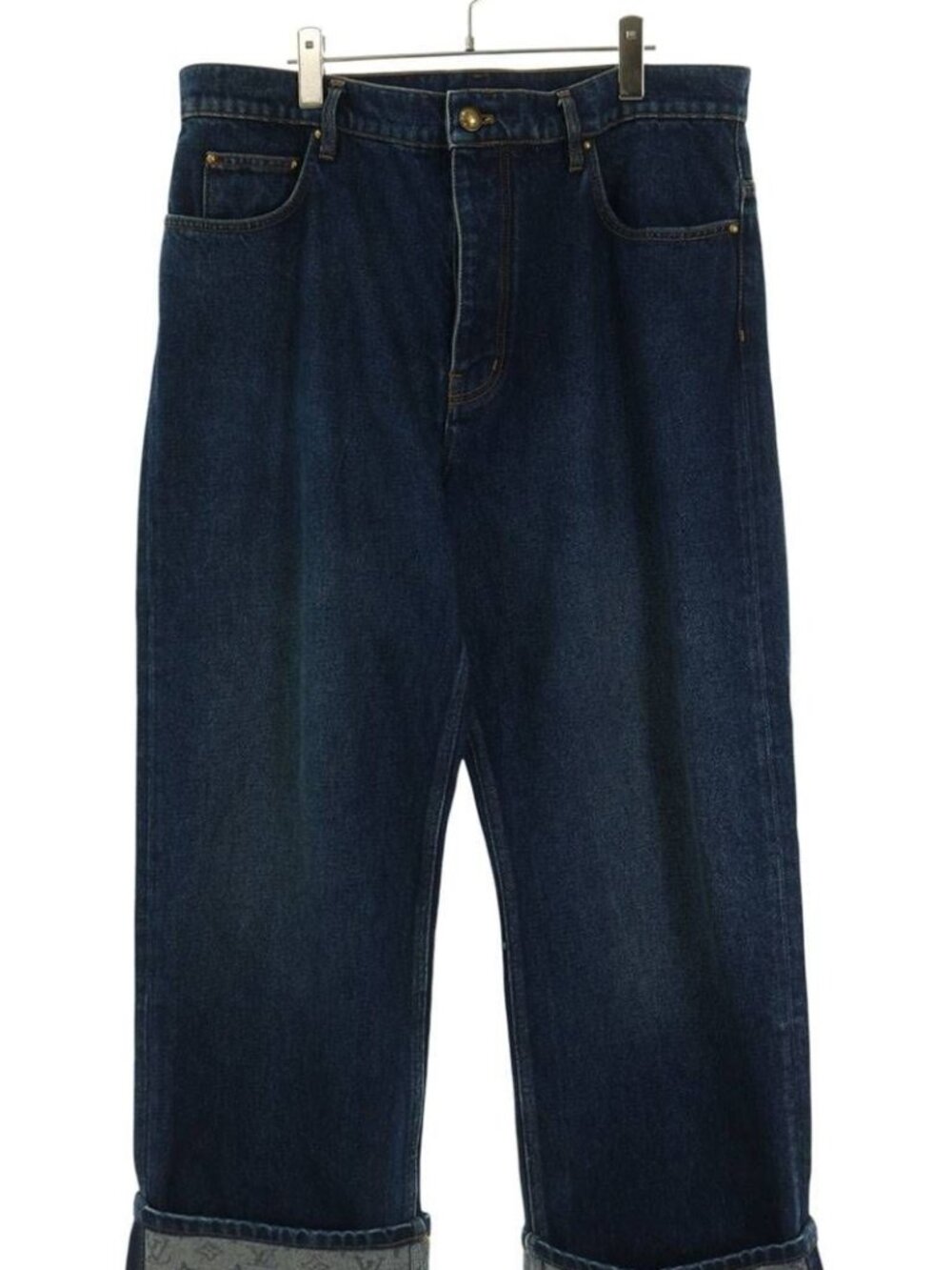 Louis Vuitton Signature Turn Up Denim Skate Pants 36 Jeans